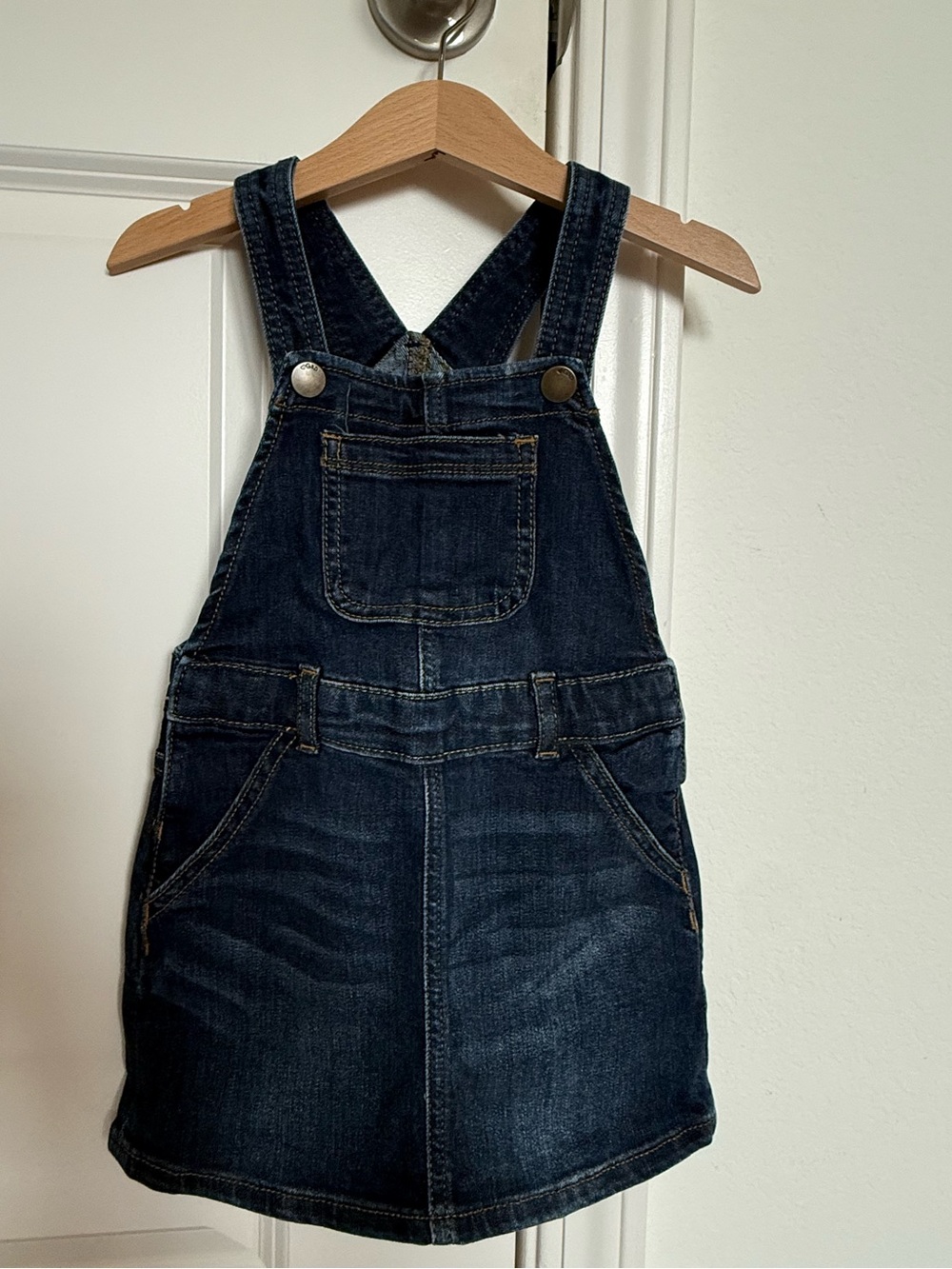babyGap Denim Overall Dress - Dark Blue Kids One Piece